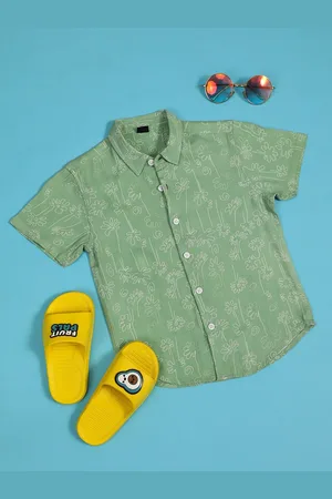 HOOP Boys Opaque Printed Casual Shirt