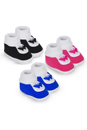 BAESD Kids Set Of 3 Cotton Booties
