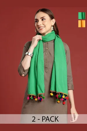 Anouk Pack Of 2 Cotton Scarf