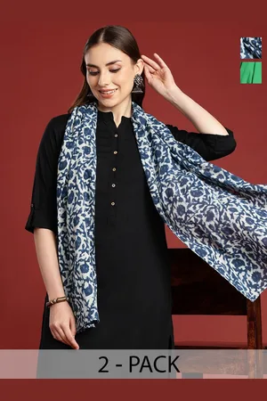 Anouk Pack Of 2 Printed Cotton Scarf