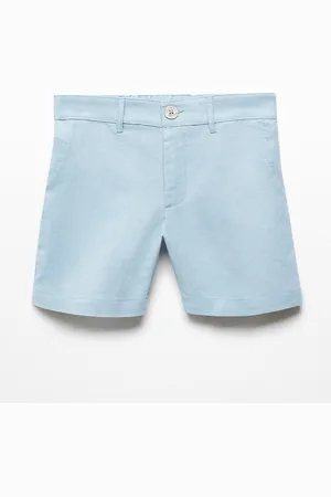 MANGO Boys Linen Cotton Shorts