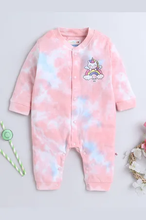 BUMZEE Infant Boys Printed Long Sleeves Cotton Rompers