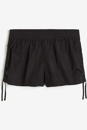 H&M Women Drawstring-Detail Nylon Pull-On Shorts