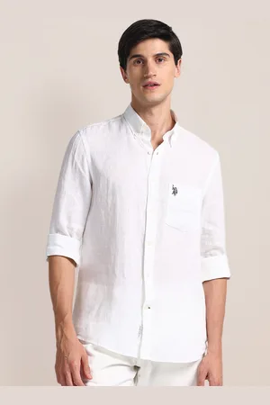 U.S. Polo Assn. Button Down Collar Long Sleeves Tailored Fit Casual Shirt
