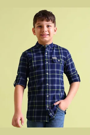 Ralph Lauren Boys Tartan Checks Checked Pure Cotton Casual Shirt