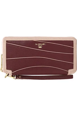 Da Milano Textured Leather Zip Around Wallet