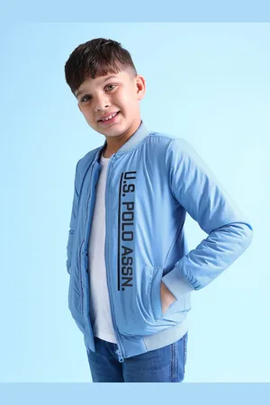 Ralph Lauren Boys Printed Mandarin Collar Bomber Jacket