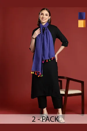 Anouk Pack Of 2 Cotton Scarf