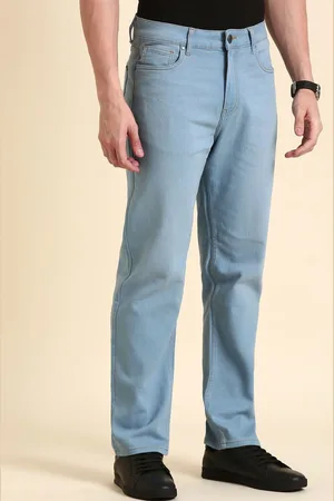 Mast & Harbour Men Straight Fit Light Fade Stretchable Jeans