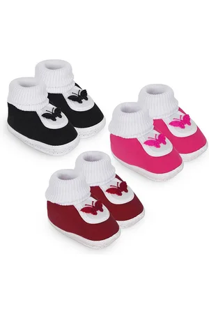 BAESD Kids Set Of 3 Cotton Booties