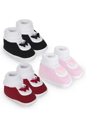 BAESD Kids Set Of 3 Cotton Booties