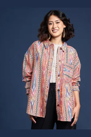 Taavi Women Ikat Longline Tailored Jacket