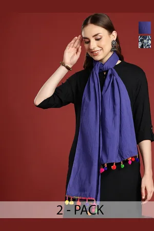 Anouk Pack Of 2 Printed Cotton Scarf