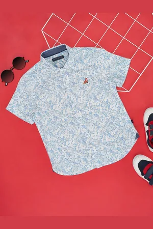 Pantaloons Boys Floral Opaque Cotton Printed Formal Regular Fit Shirt
