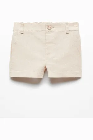 MANGO Boys Linen Cotton Shorts