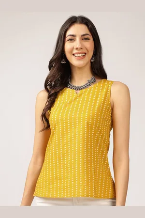 Anouk Geometric Printed Sleeveless Cotton Top