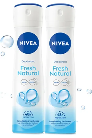 Nivea Women Set of 2 Fresh Natural Long-Lasting Deodorant - 93 g (150 ml) Each