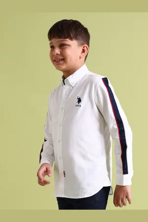 Ralph Lauren Boys Colourblocked Pure Cotton Casual Shirt