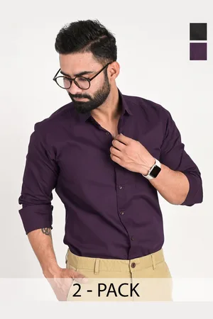 FUBAR Men Slim Fit Opaque Formal Shirt