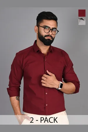 FUBAR Men Slim Fit Opaque Casual Shirt