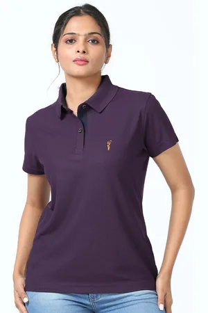 STELLERS Women Polo Collar T-shirt