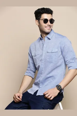Invictus Men Sport Slim Fit Opaque Casual Shirt