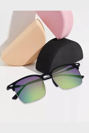 Peter Jones Eyewear Unisex Square Sunglasses with UV Protected Lens SG3911GRBL