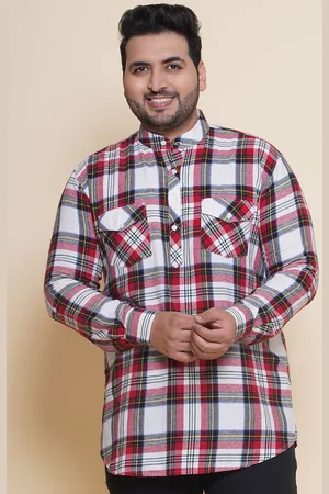 John Pride Men Tartan Checks Opaque Checked Casual Shirt