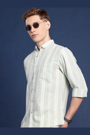 Mast & Harbour Men Standard Lycocell Linen Checked Casual Shirt