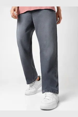 URBANO Men Non Stretchable Loose Baggy Fit Washed Jeans