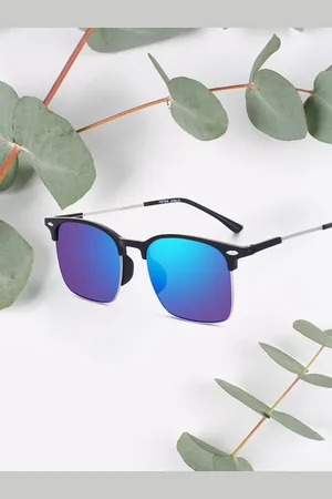 Peter Jones Eyewear Unisex Square Sunglasses with UV Protected Lens SG3911BL