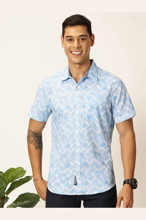Provogue Men Original Slim Fit Opaque Printed Casual Shirt