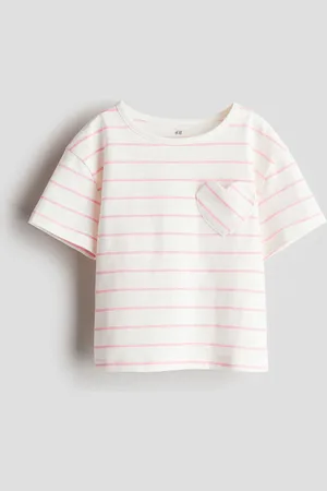 H&M Girls Heart Pocket T-Shirt
