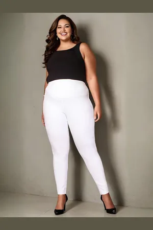 Amydus Women Plus Size Tummy Tucker Jeggings