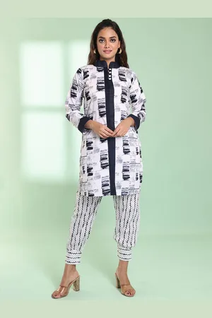 Charukriti Women Printed Regular Pure Cotton Kurta with Salwar