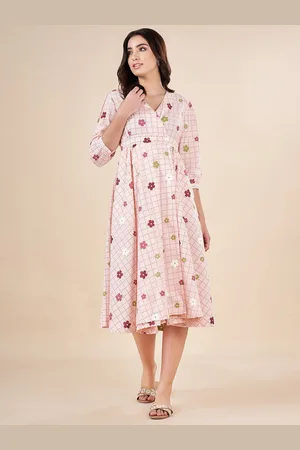 Pantaloons Floral Print A-Line Midi Dress