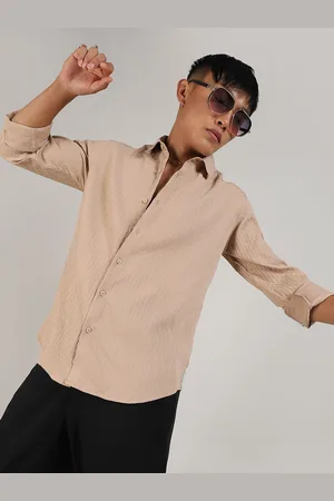 Campus Comfort Spread Collar Long Sleeves Casual Shirt