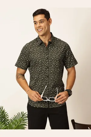 Provogue Men Original Slim Fit Floral Opaque Printed Casual Shirt