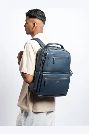 Eske Leather Backpack With Compression Straps