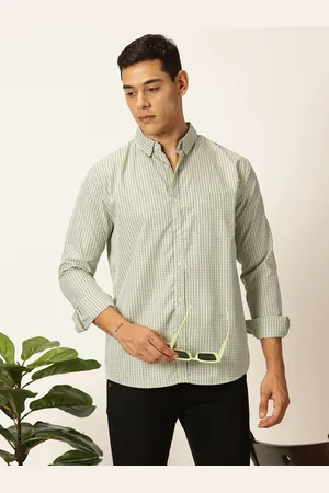 Metronaut Men Premium Slim Fit Opaque Checked Casual Shirt