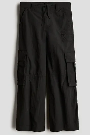 H&M Girls Wide Cargo Trousers