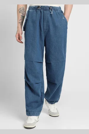 Forever 21 Men Straight Fit Clean Look Pure Cotton Jeans