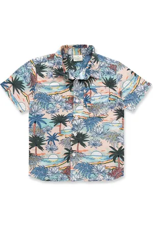Juscubs Boys Contemporary Floral Opaque Printed Casual Shirt