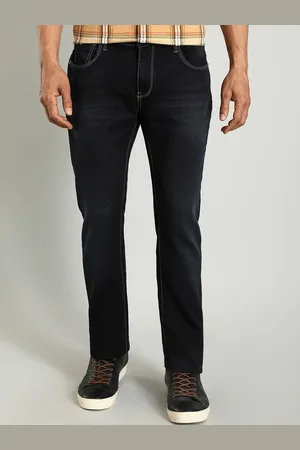 Indian Terrain Men Jean Tapered Fit Clean Look Whiskers Stretchable Jeans