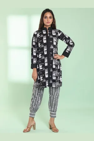Charukriti Women Printed Regular Pure Cotton Kurta with Salwar