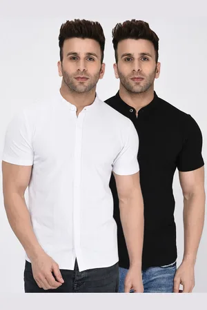 WILD WEST Men White 2 Classic Casual Shirt