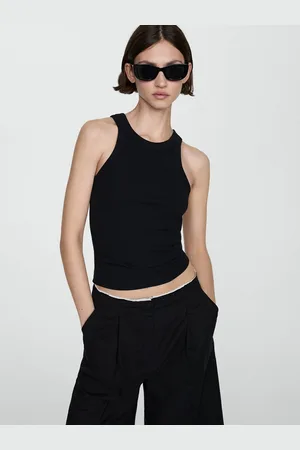 MANGO Ribbed Top