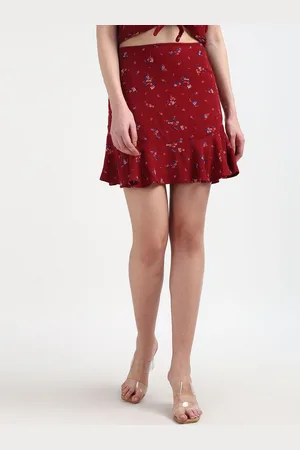 Tommy Hilfiger Printed Skater Mini Skirt