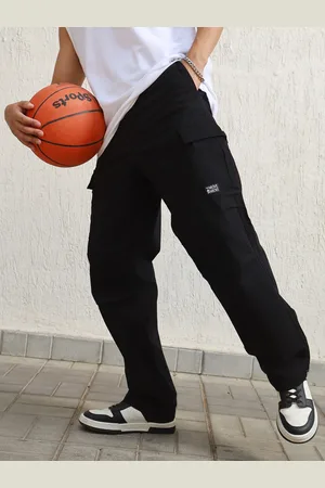 Hubberholme Men Straight Leg Loose Fit Cotton Cargo Trousers
