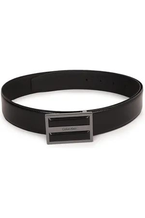 Calvin Klein Men Solid Push Pin Leather Belt